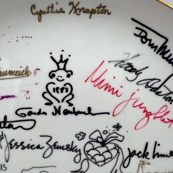 1983 Collectible Plate Convention Artist Signed Porcelain Plate Feb 26-27 Rare - Picture 6 of 8